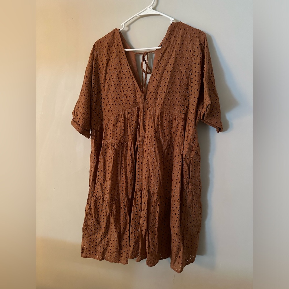 Wishlist Apparel Eyelet Babydoll Dress size Large